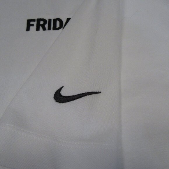 Nike Golf Mens Polo Large White Dri-Fit TGIF Fridays Spell Out Preppy Shirt - Picture 4 of 9